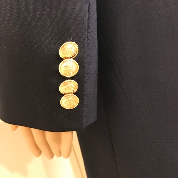 Polo Ralph Lauren Double-Breasted Wool Blazer Size 4 - Picture 4 of 15